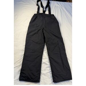 Lands End‎ Kids Black Insulated Snow Bib Ski Pants Size 12